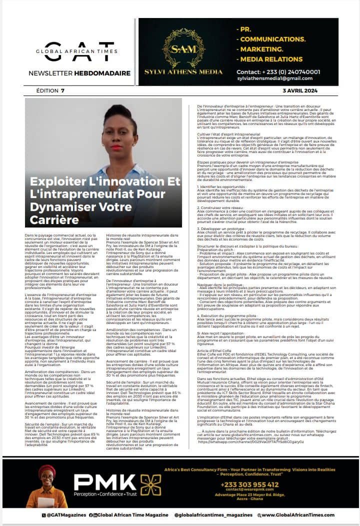 Global African Times Newsletter Edition 7- French